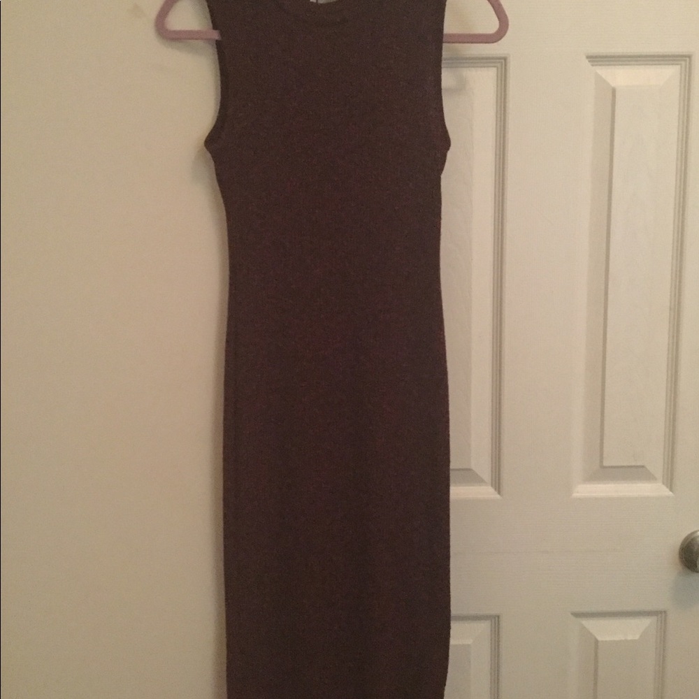 Maroon sweater dress